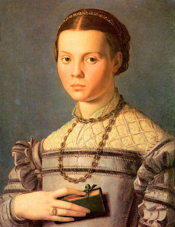 Agnolo Bronzino Portrait of a Young Girl with a Prayer Book china oil painting image